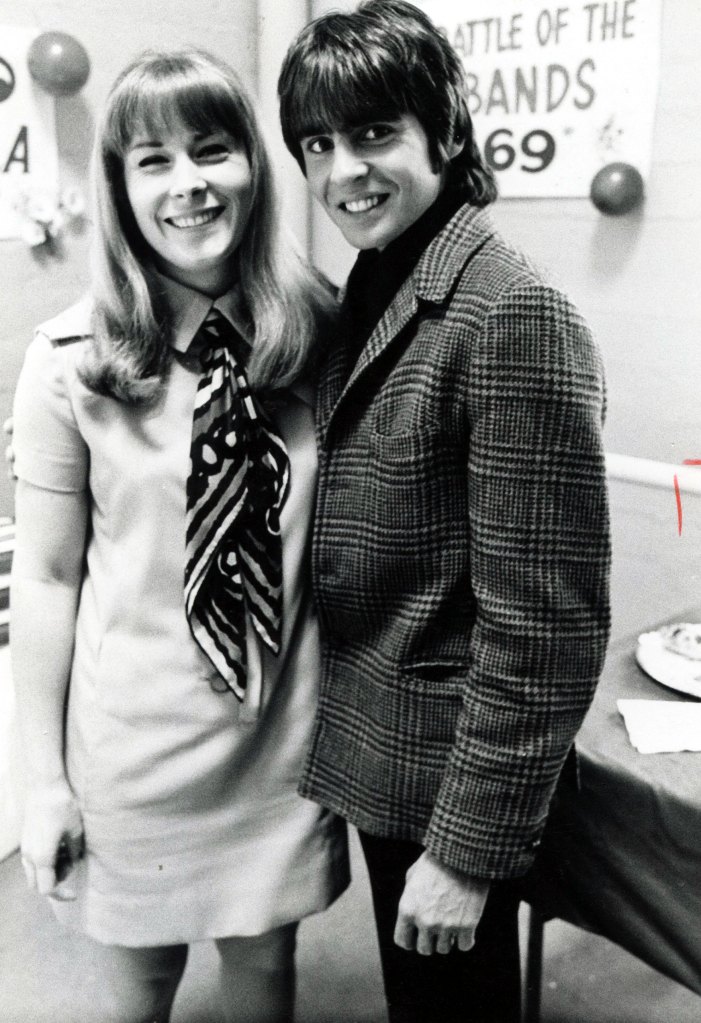 Ann and Davy Jones attend Battle of the Bands at the Hollywood Bowl