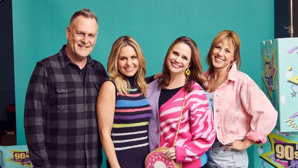 Dave Coulier, Candace Cameron Bure, Andrea Barber and Jodie Sweetin in 2023