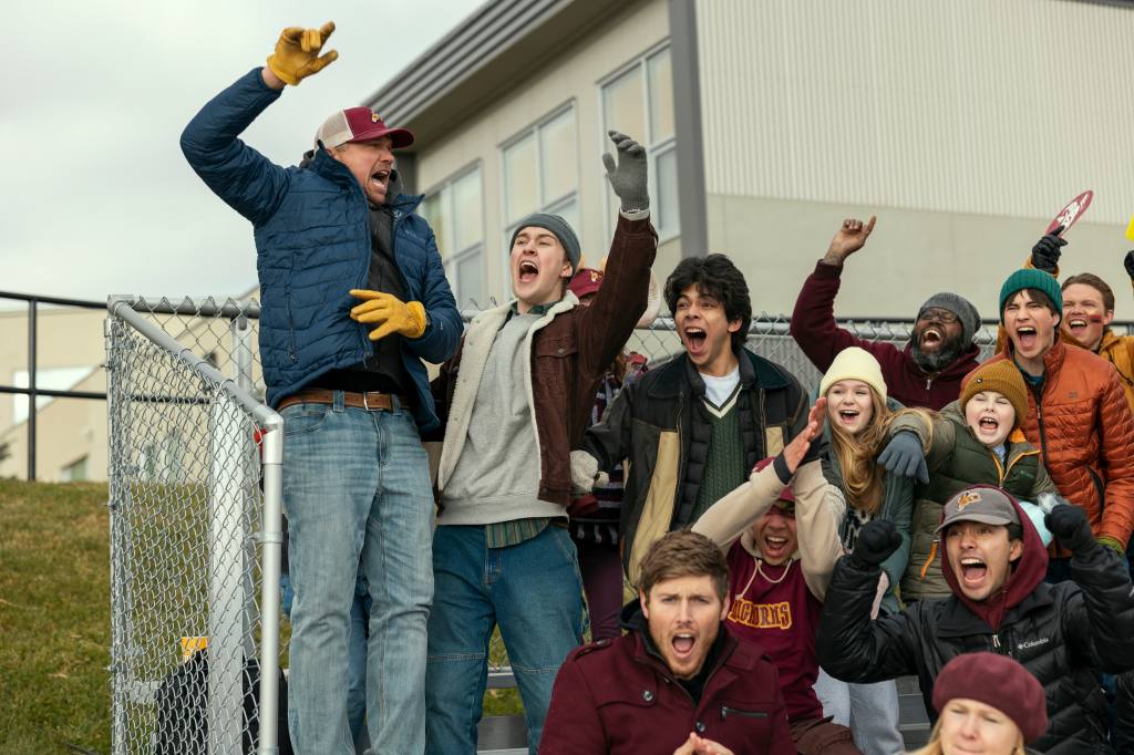people cheering