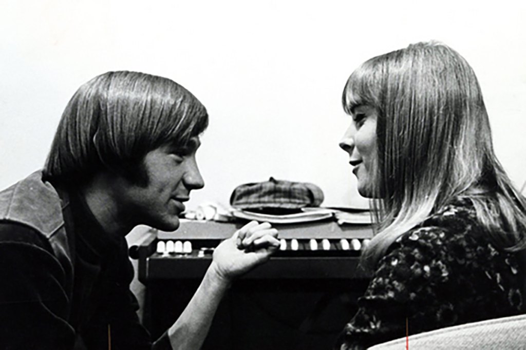 Peter Tork and Ann Moses during an interview