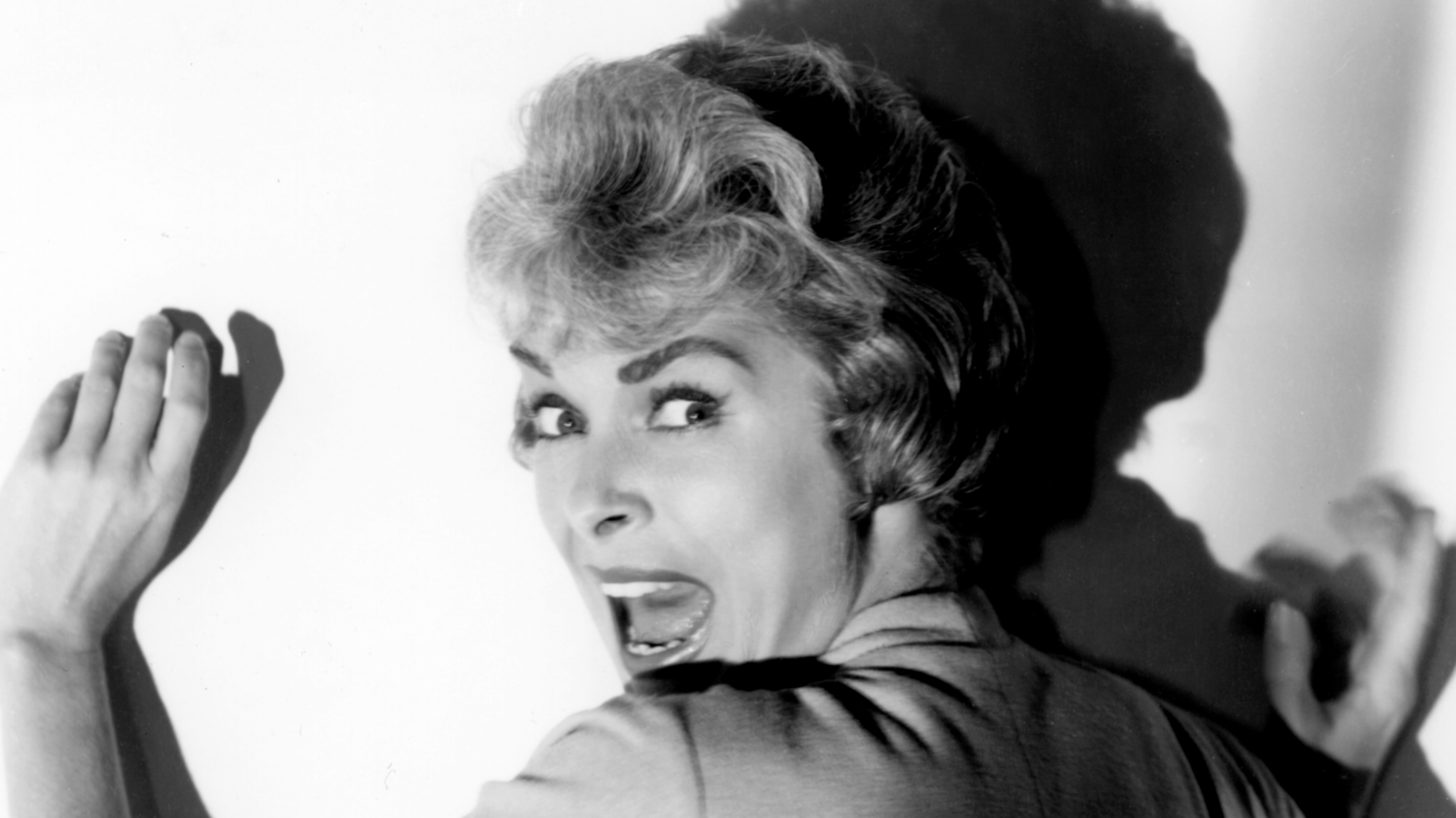 Janet Leigh on the set of 'Psycho'