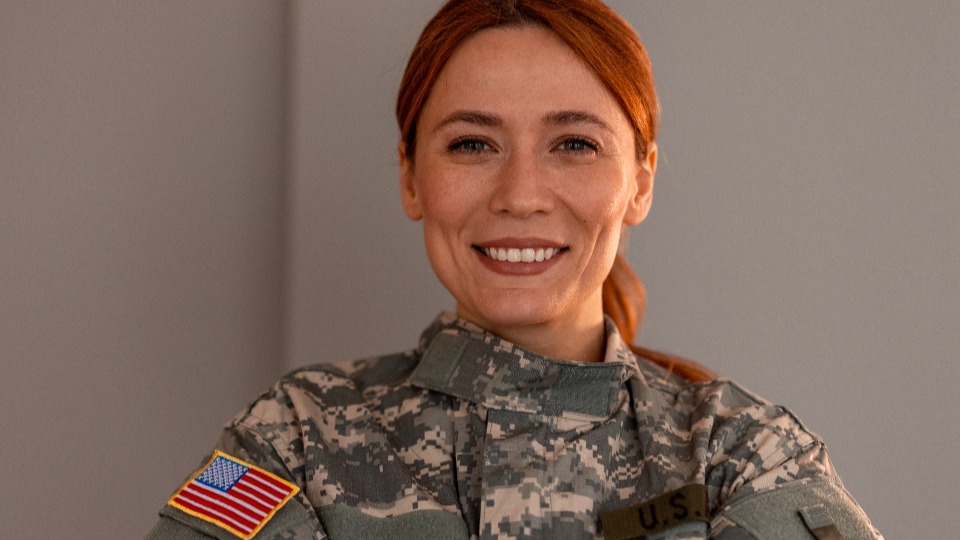 A woman veteran