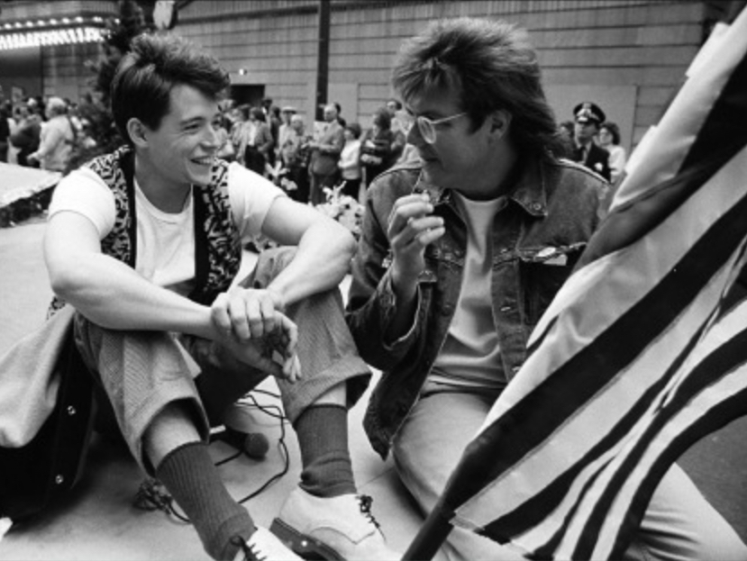 Matthew Broderick and John Hughes, 1986