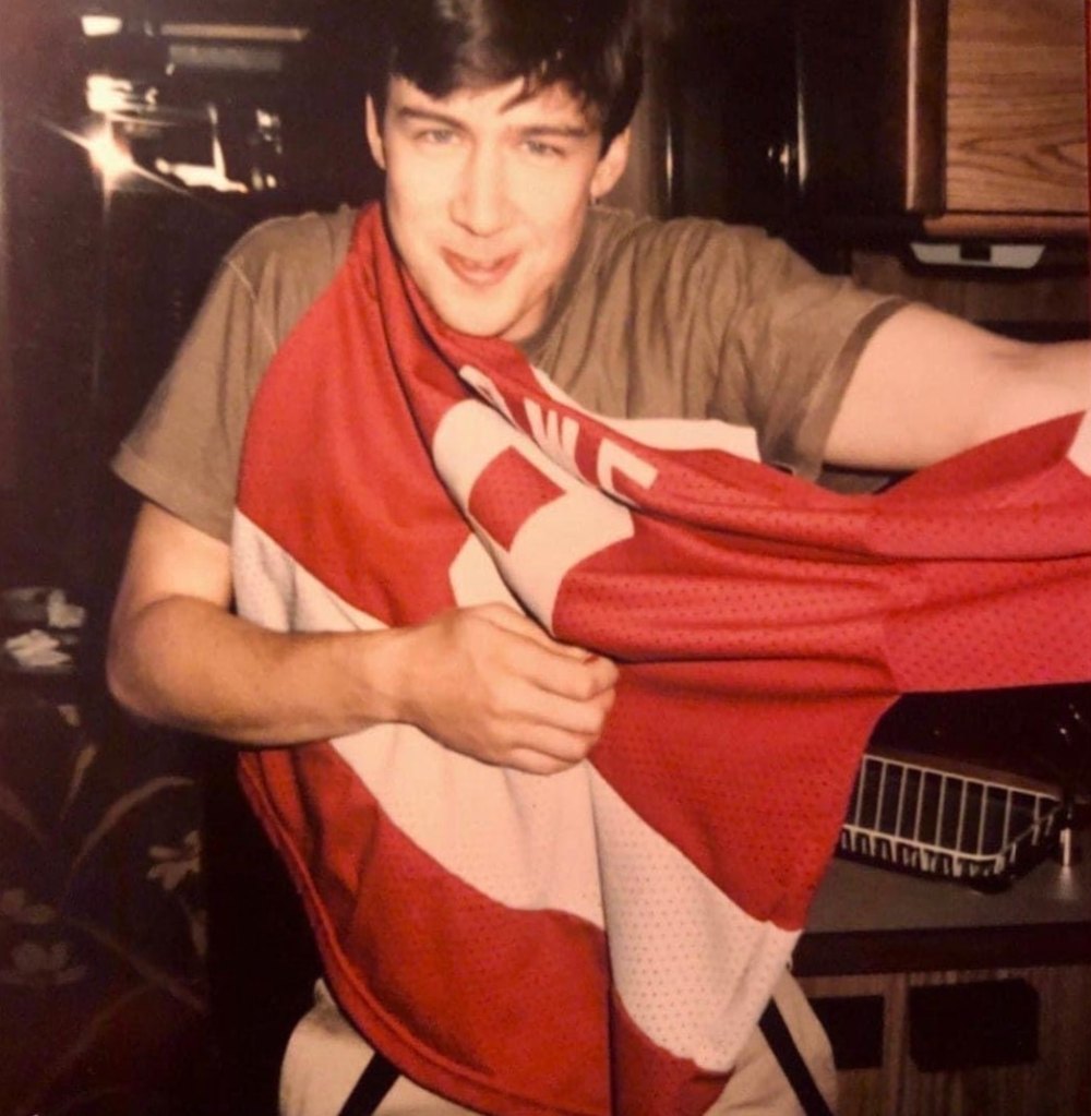 Alan Ruck on the set of Ferris Bueller's Day Off, 1986