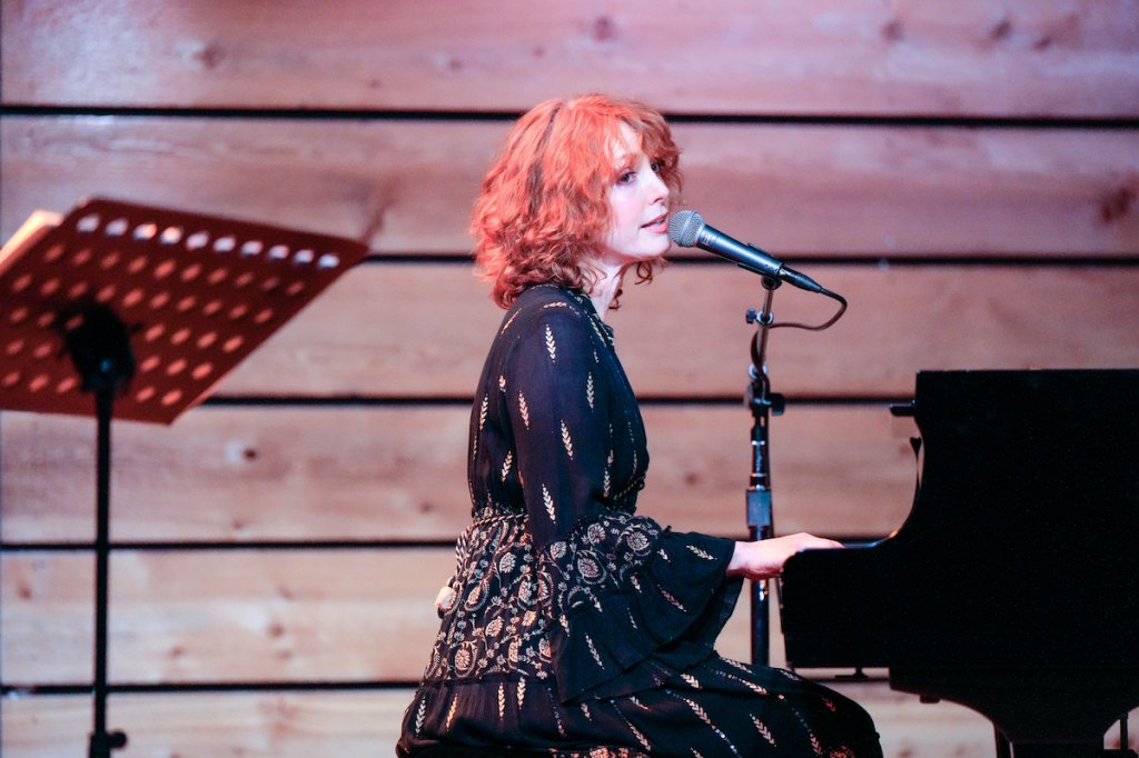 Alicia Witt onstage in 2024