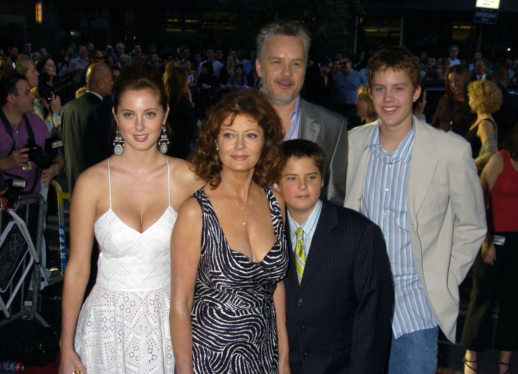 Eva Amurri with Susan Sarandon and her longtime partner, Tim Robbins, and her half-brothers, Jack and Miles Robbins, in 2005