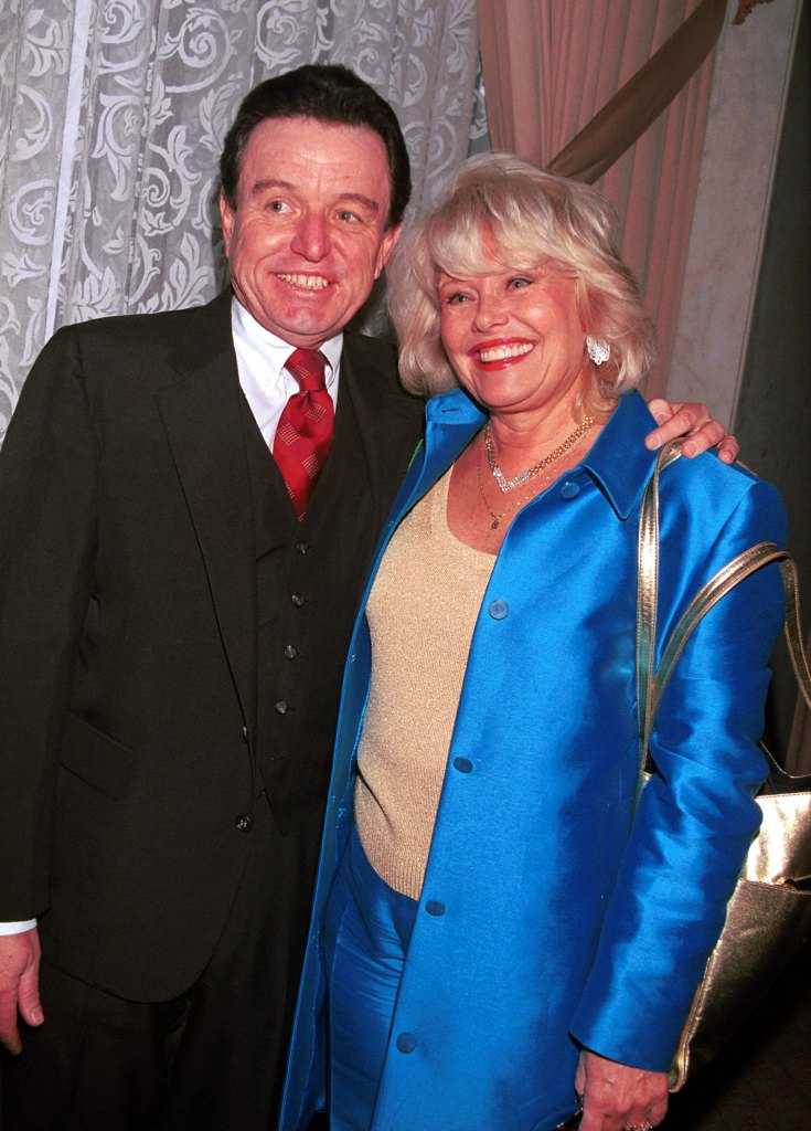 Actors Jerry Mathers, who starred in the show "Leave It To Beaver," and Cheryl Holdridge who starred in the show "The Mickey Mouse Club, 1955" attend the Holly Jolly Jubilee for the TV and Motion Pictures Mothers 2000 Awards December 9, 2000 in Beverly Hills, CA