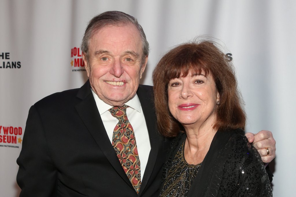 Actor Jerry Mathers (L) and his Wife Teresa Modnick (R) attend the Thalians Winter Gala at The Hollywood Museum on December 03, 2022 in Hollywood, California. 