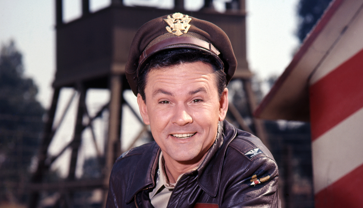 Bob Crane (1928 - 1978) as Colonel Robert E Hogan in the American TV Comedy series 'Hogan's Heroes', circa 1968.