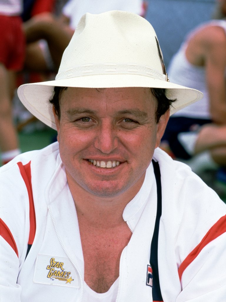 Actor Jerry Mathers from television show Leave It To Beaver during filming of Star Games Challenge at the University California Santa Barbara (UCSB), June 15, 1985 in Santa Barbara,California. 