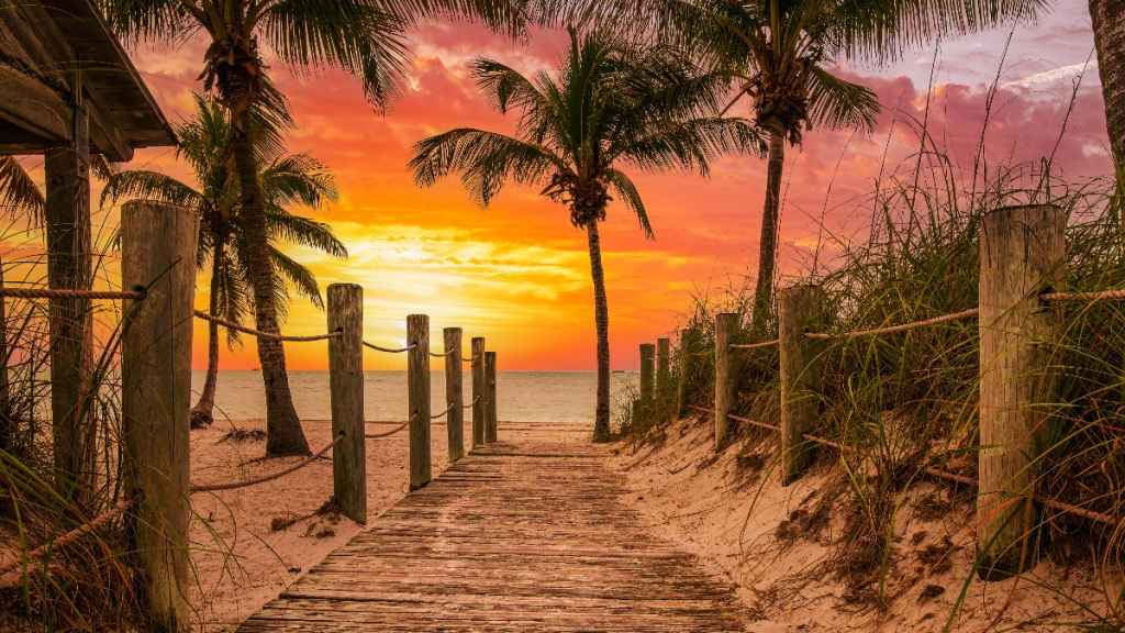 A Florida Keys beach