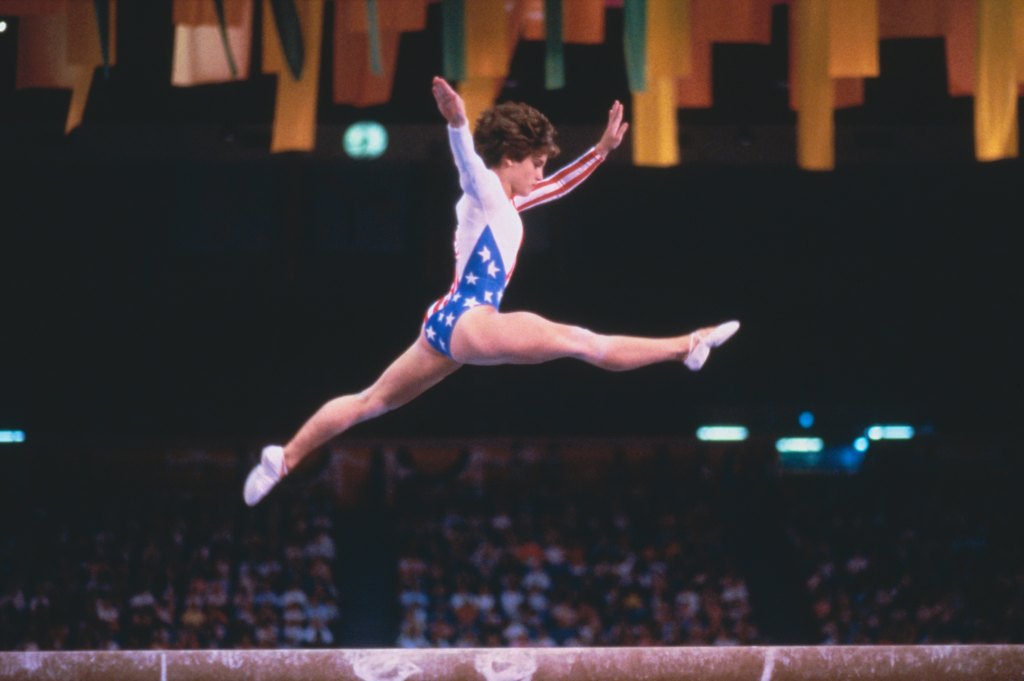 The athlete at the 1984 Olympics