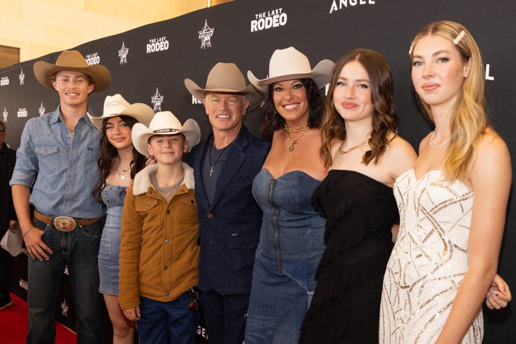 The McDonough family at The Last Rodeo premiere (L-R): Morgan, London, Jammer, Neal, Ruvé, Clover, and Catherine