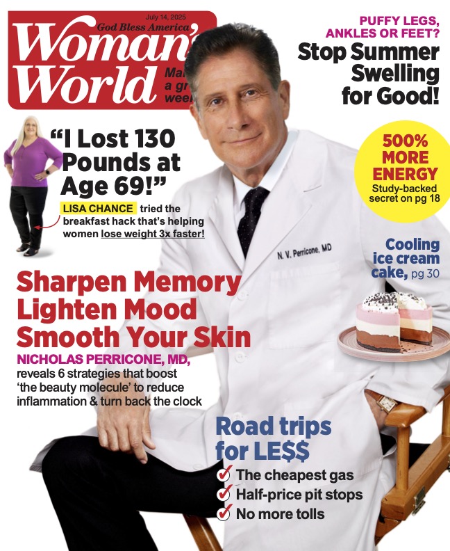 Dr. Perricone on the cover of Woman's World