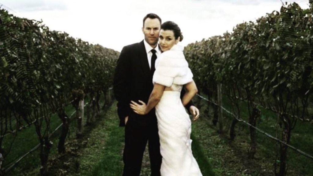 wedding photo; blue bloods couples