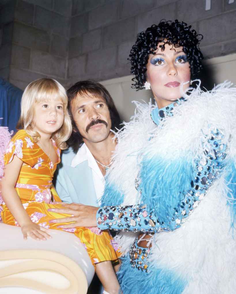 Sonny Bono, Cher and Chaz Bono, 1973
