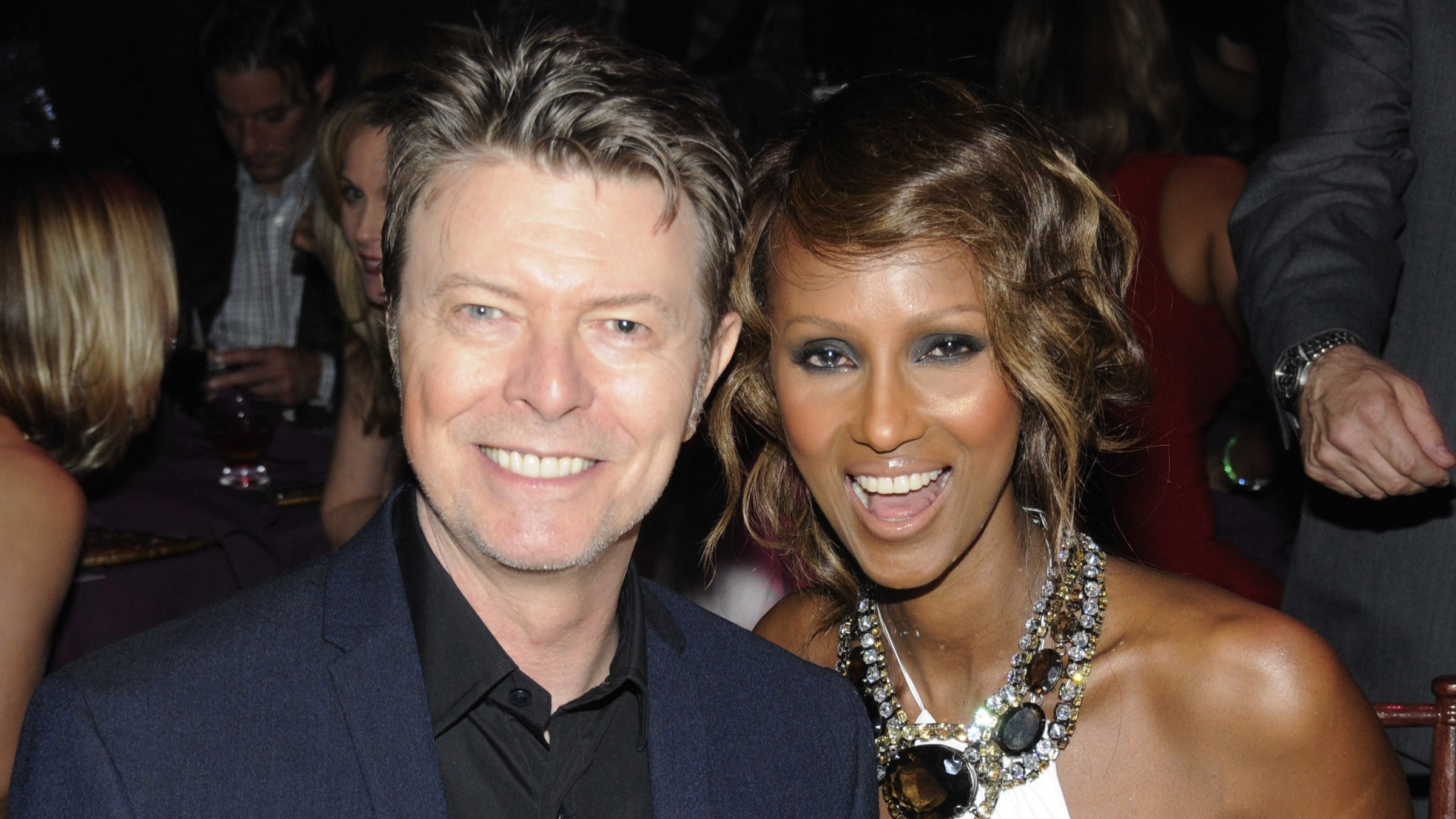 David Bowie and Iman in 2008