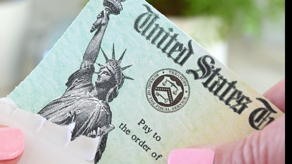 A check representing a possible rebate check for 2025