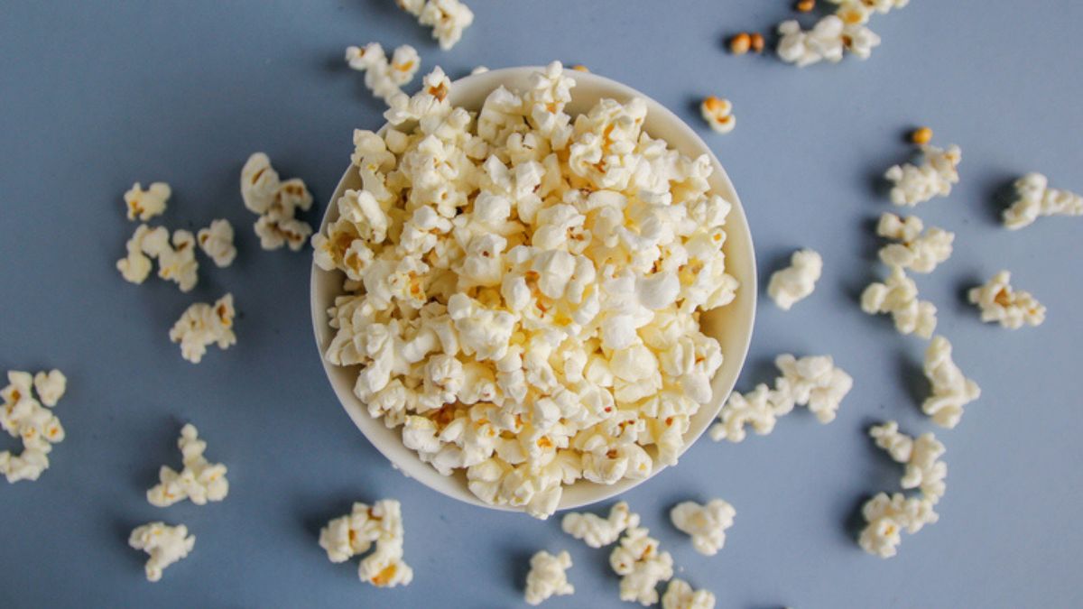 bowl of marshmallow popcorn