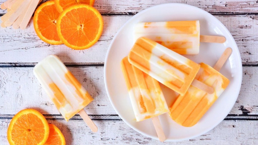 orange cream popsicles