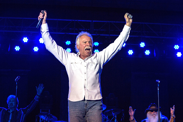 Joe Bonsall performing on stage at Pala Casino