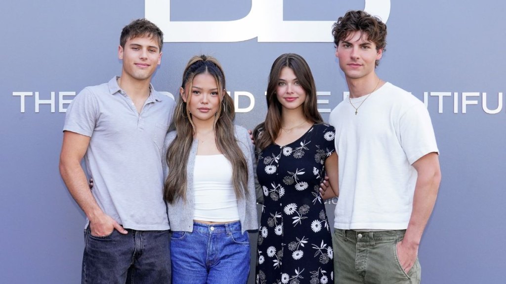 Bold Beautiful Laneya Grace - Christian Weissmann - Lisa Yamada - Crew Morrow at Sunset Las Palmas ribbon cutting