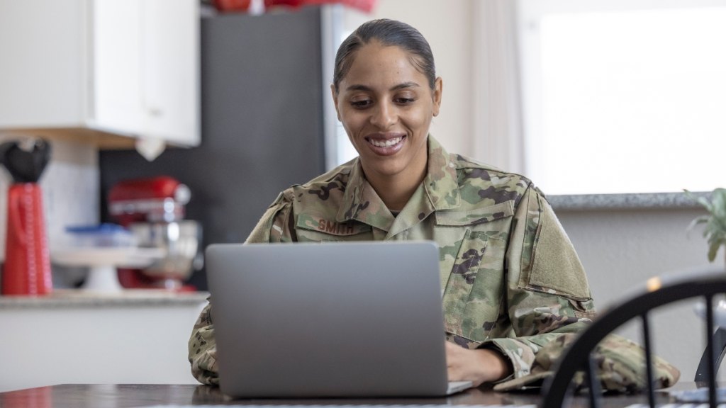 A woman veteran