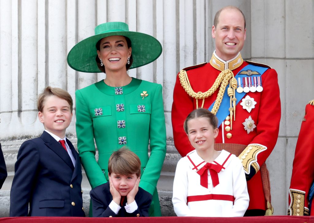 Prince William, Prince of Wales, Prince Louis of Wales, Catherine, Princess of Wales , Princess Charlotte of Wales and Prince George of Wales, 2023