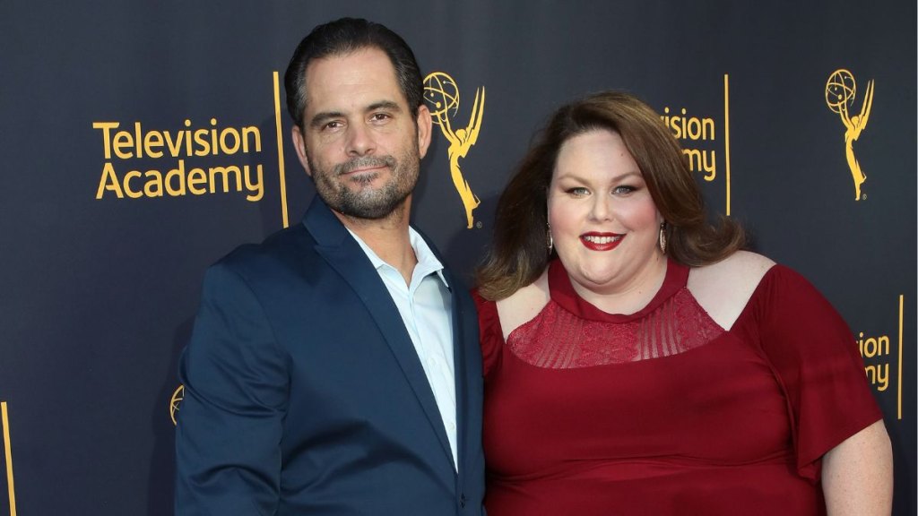 Josh Stancil and Chrissy Metz in 2017