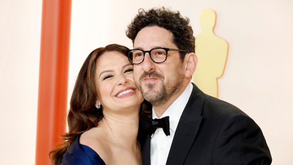 Katie Lowes and Adam Shapiro in 2023