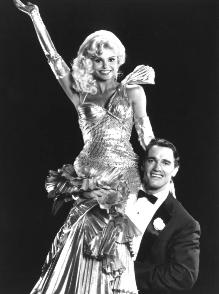 Loni Anderson and Arnold Schwarzenegger in The Jayne Mansfield Story