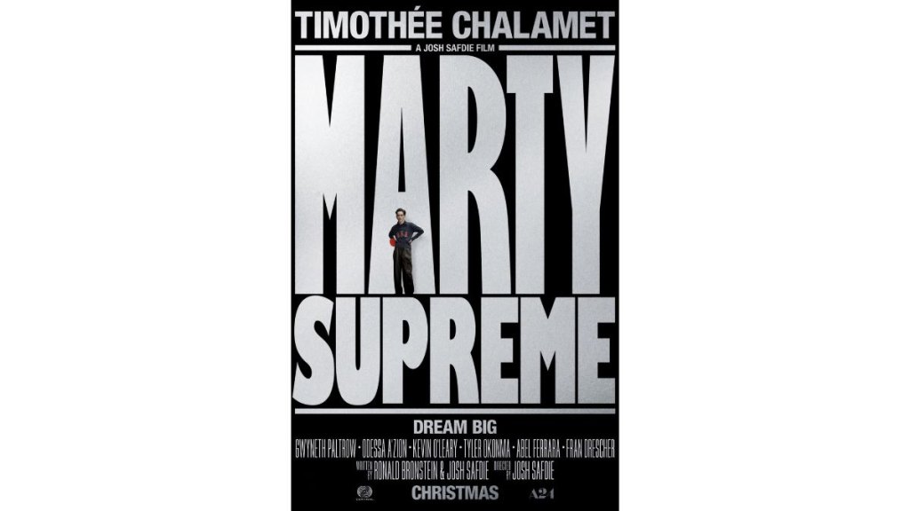 MARTY SUPREME advance poster
