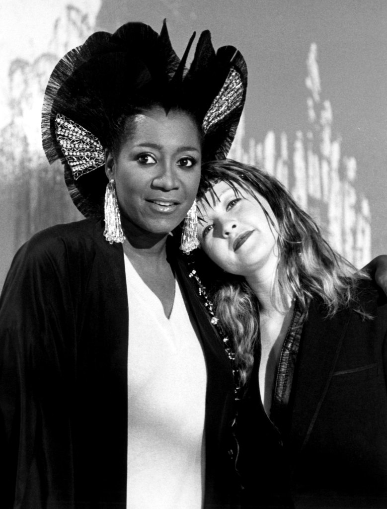 Patti LaBelle and Cyndi Lauper in 1985