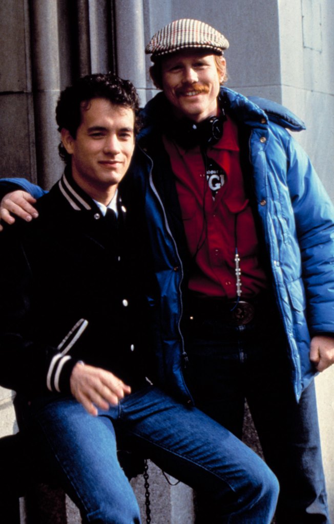 SPLASH, Tom Hanks, Director Ron Howard on set, 1984