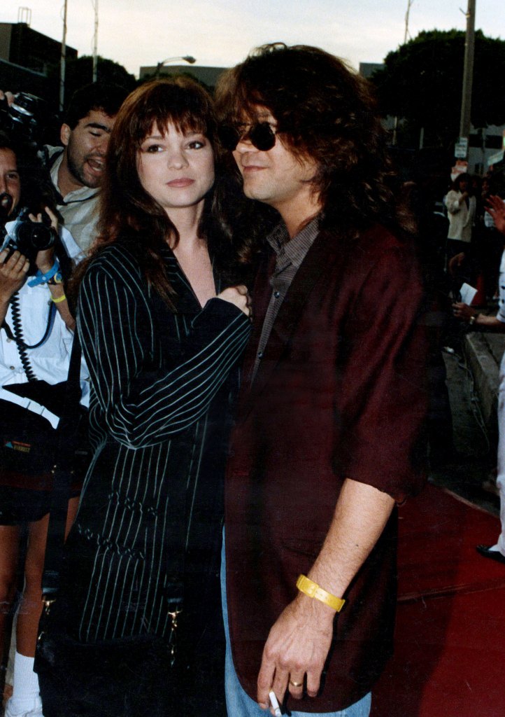 Valerie Bertinelli and Eddie Van Halen in 1989