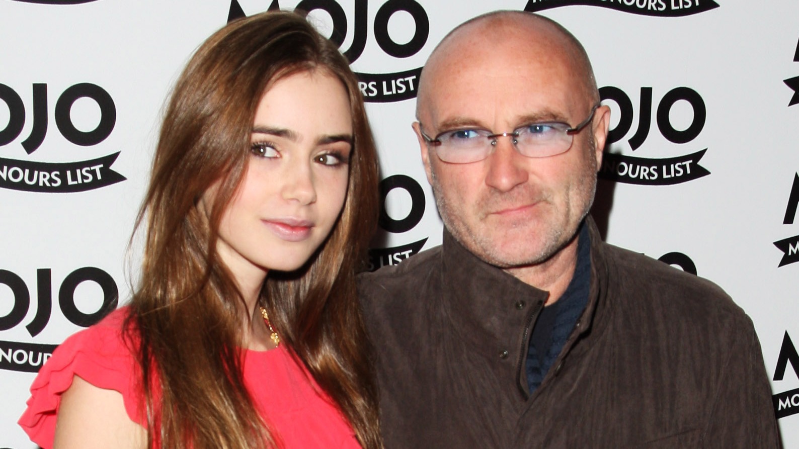 Phil Collins with his daughter, Lily, in 2008