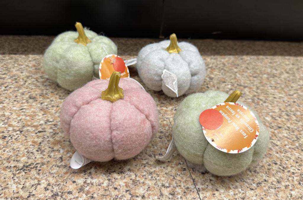 fuzzy pumpkins