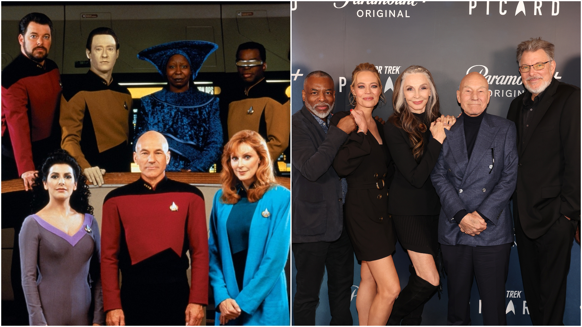 TNG cast then and in 2022