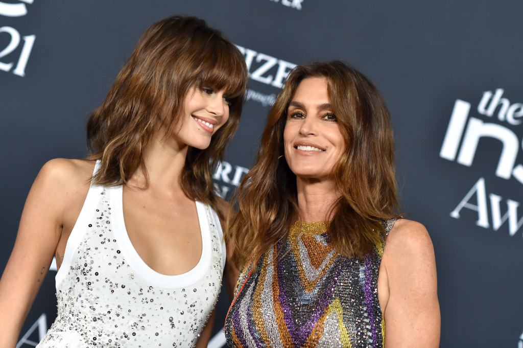 Kaia Gerber and Cindy Crawford in 2021