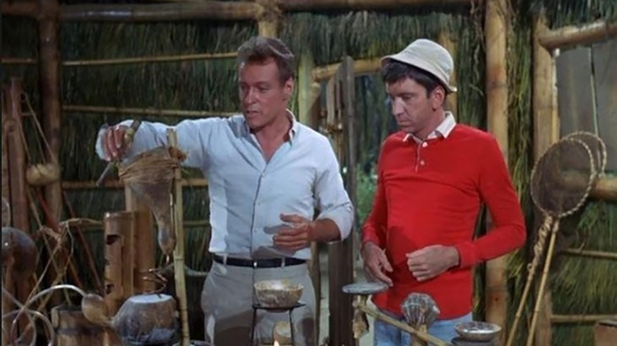 The Professor and Gilligan from Gilligan's Island