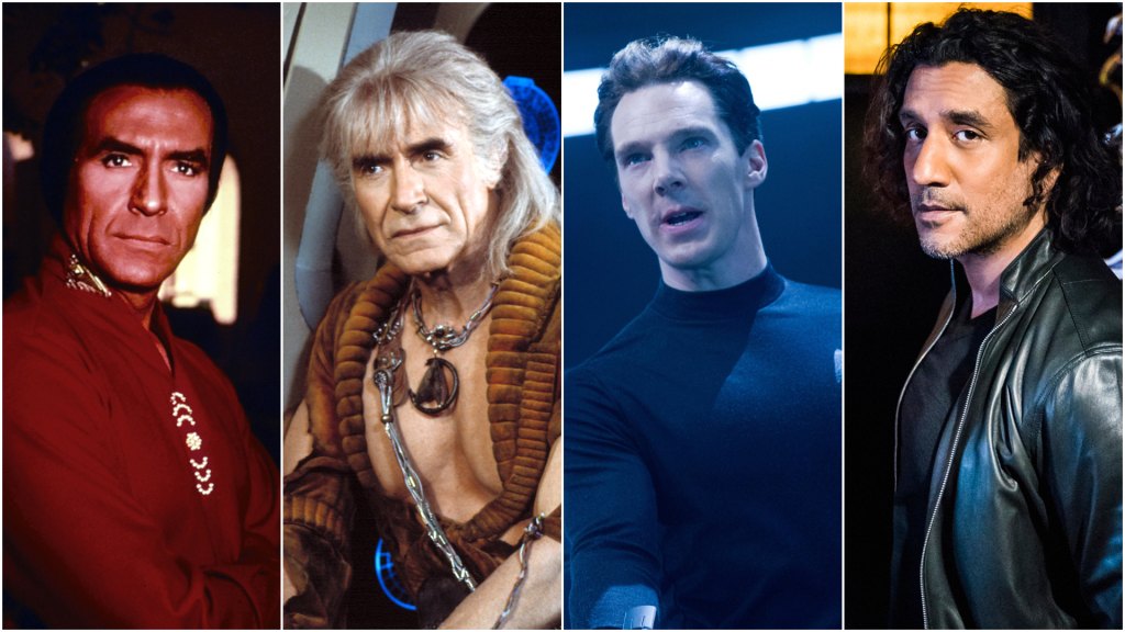 The three faces of Khan: Ricardo Montalban, Benedict Cumberbatch and Naveen Andrews as Khan