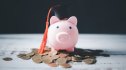 Saving money coin with banking investment, finance education concept. Planning student loan for studying abroad for college or university degree. Future children's education fund cash. Growing