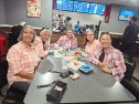 The five sisters are thrilled to be together (L-R): Monette, Tam, Sissy, Lena and Jana
