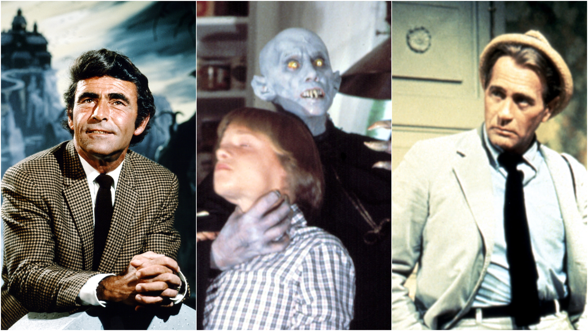 L-R: Rod Serling's Night Gallery, Stephen King's Salem's Lot and Kolchak: The Night Stalker