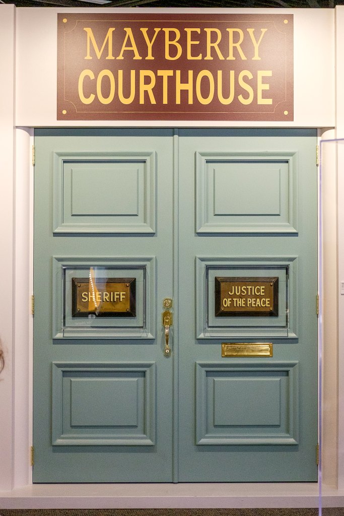 Facade of the Mayberry court house in the Andy Griffith Museum