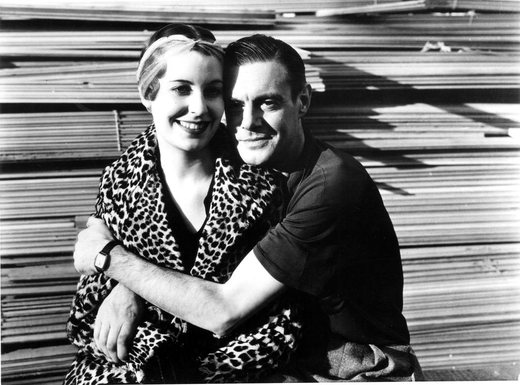 THE BRIDE OF FRANKENSTEIN, from left, Valerie Hobson, Colin Clive, on-set, April 1935 (Hobson is wearing a hairnet over which her character wig will be fitted)