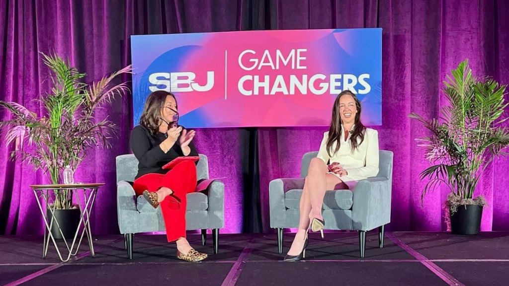 Chelsea Green on stage at SBJ Gamechangers 2025