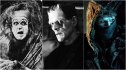 L-R: Charles Ogle, Boris Karloff and Jacob Elordi as the Frankenstein Monster