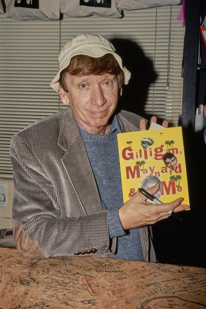 Actor Bob Denver pictured at Book Soup bookstore to sign copies of his memoir 'Gilligan, Maynard & Me' in Hollywood, California, November 29th 1993. 