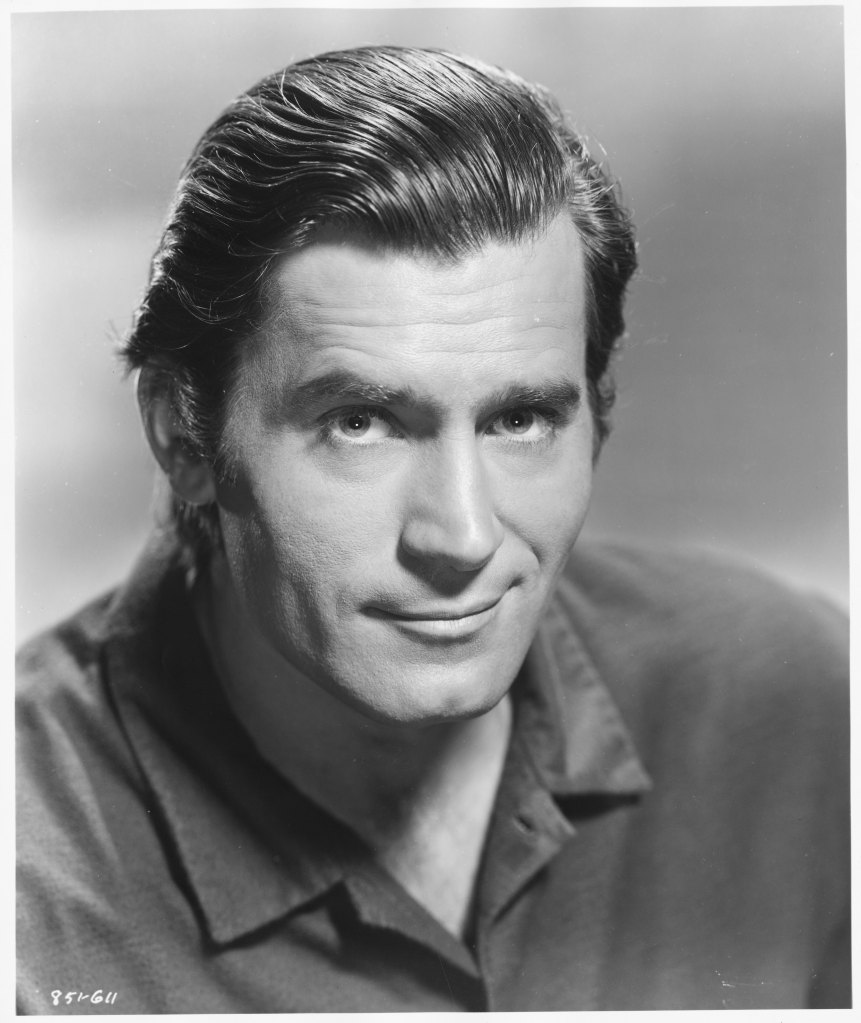 Clint Walker at the time of his appearance in the 1959 western movie Yellowstone Kelly. 